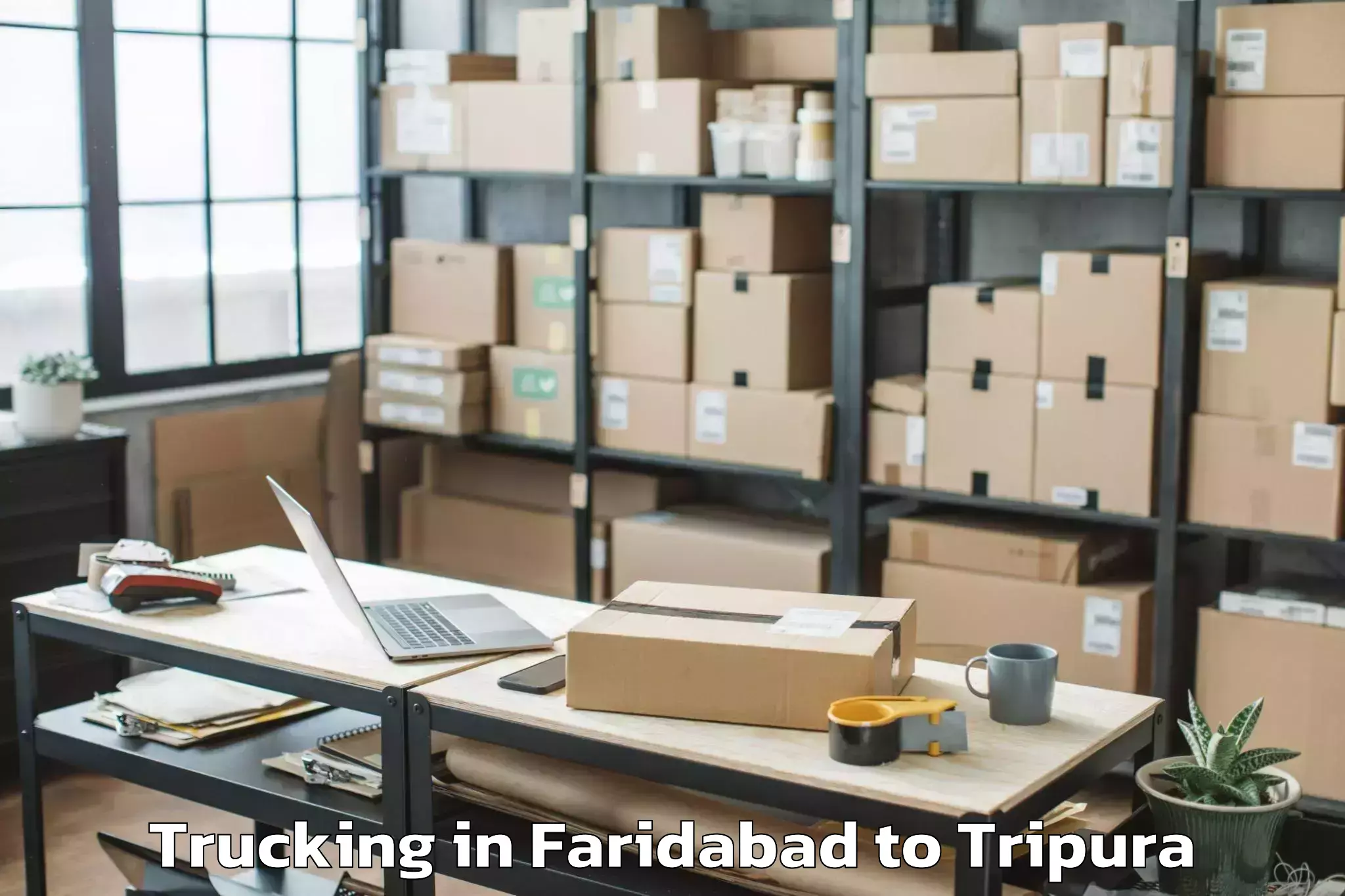 Easy Faridabad to Barjala Trucking Booking